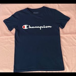 A Navy Blue Champion Tee-Shirt